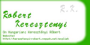 robert keresztenyi business card